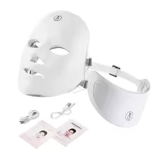 Bio Red LED Red Light Therapy Mask with Neck Mask